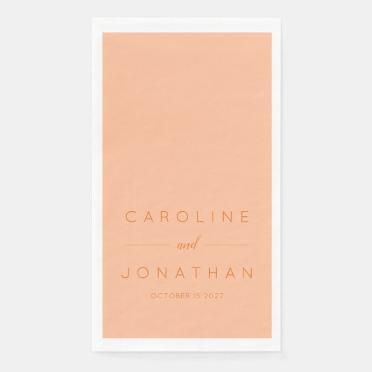 ミニマルモダンリストピーチカスタムウェディング (正面)