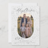 ミニマルモダンリストファームハウスシック写真クリスマス シーズンカード (正面)