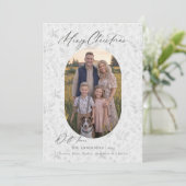 ミニマルモダンリストファームハウスシック写真クリスマス シーズンカード (スタンド正面)