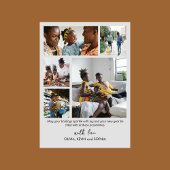 ミニマルモダンリストフォトコラージホリデーカード シーズンカード