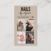 ミニマルモダンリストフォトコラージュインスタグラムIG 名刺 (正面)