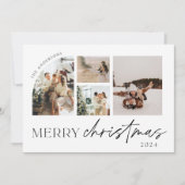 ミニマルモダンリストフォトホリデーカード シーズンカード (正面)