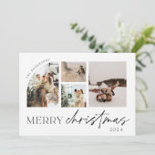 ミニマルモダンリストフォトホリデーカード シーズンカード (スタンド正面)