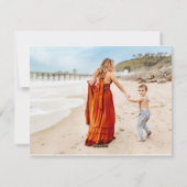 ミニマルモダンリストフォトホリデークリスマスカード シーズンカード (裏面)