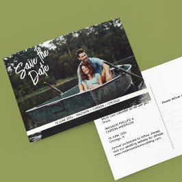 ミニマルモダンリストフォトポストカードの保存 ポストカード