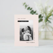 ミニマルモダンリストフォトポストカードの保存 案内ポストカード (スタンド正面)