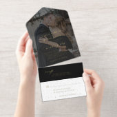 ミニマルモダンリストフォト結婚ズ オールインワン招待状 (切り取り部)