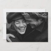 ミニマルモダンリストフォト結婚ズ サンキューカード (裏面)