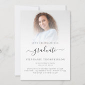 ミニマルモダンリストフォト2024卒業 招待状 (正面)