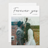 ミニマルモダンリストフォーエバーYes展開 案内状 (正面/裏面)