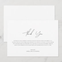 ミニマルモダンリストフラットサンキューカード