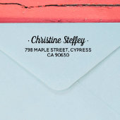 ミニマルモダンリストフルネーム差出人住所 セルフインキングスタンプ