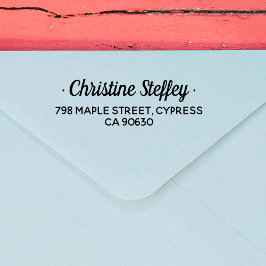 ミニマルモダンリストフルネーム差出人住所 セルフインキングスタンプ