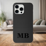 ミニマルモダンリストブラックイニシャルモノグラム iPhone 13ケース<br><div class="desc">ブラックミニマルモダンリストイニシャルモノグラム電話ケース。独自のiPhoneパーソナライズされたケースを作成しカスタムて、イニシャル名。</div>