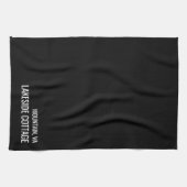 ミニマルモダンリストブラックエアーブンバケーションキット キッチンタオル (横)