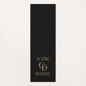 ミニマルモダンリストブラックエクササイズトレーニングマット ヨガマット (正面)