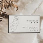 ミニマルモダンリストブラックサロン名刺 名刺