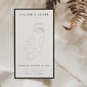 ミニマルモダンリストブラックサロン&スパ 名刺