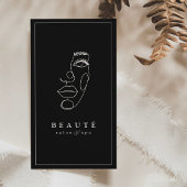 ミニマルモダンリストブラックサロン&スパ 名刺