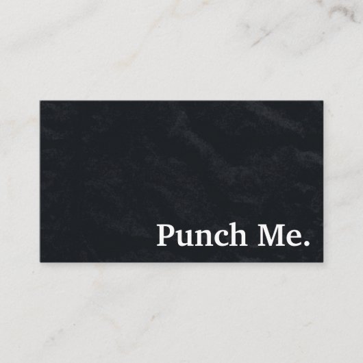 ミニマルモダンリストブラックシャルボードロイヤリティカード 名刺 (正面)