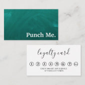 ミニマルモダンリストブラックシャルボードロイヤリティカード 名刺 (正面/裏面)