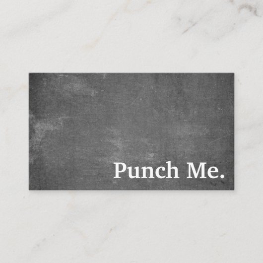 ミニマルモダンリストブラックシャルボードロイヤリティカード 名刺 (正面)