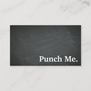 ミニマルモダンリストブラックシャルボードロイヤリティカード 名刺