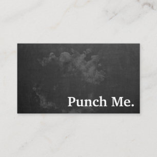 ミニマルモダンリストブラックシャルボードロイヤリティカード 名刺