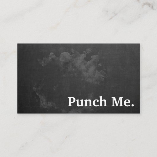 ミニマルモダンリストブラックシャルボードロイヤリティカード 名刺 (正面)