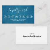 ミニマルモダンリストブラックシャルボードロイヤリティカード 名刺 (正面/裏面)