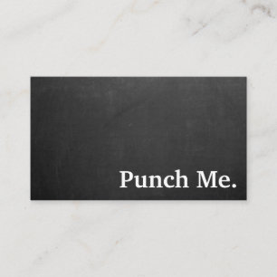 ミニマルモダンリストブラックシャルボードロイヤリティカード 名刺