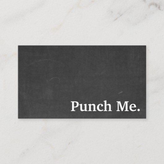 ミニマルモダンリストブラックシャルボードロイヤリティカード 名刺 (正面)