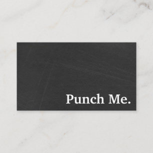 ミニマルモダンリストブラックシャルボードロイヤリティカード 名刺