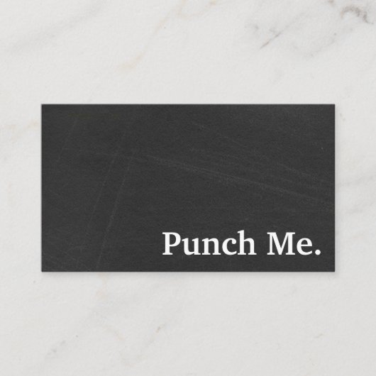 ミニマルモダンリストブラックシャルボードロイヤリティカード 名刺 (正面)