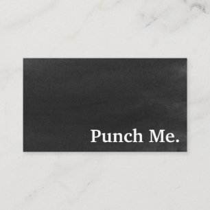 ミニマルモダンリストブラックシャルボードロイヤリティカード 名刺