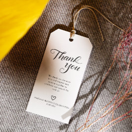 ミニマルモダンリストブラックスクリプトお願い ギフトタグ