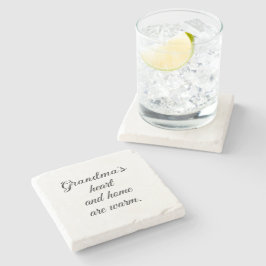 ミニマルモダンリストブラックスクリプトファミリー懇親会 ストーンコースター