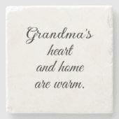 ミニマルモダンリストブラックスクリプトファミリー懇親会 ストーンコースター (正面)