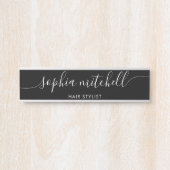 ミニマルモダンリストブラックドアサイン サインプレート (正面)