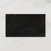 ミニマルモダンリストブラックピーチ美容師サロン ロイヤリティカード (裏面)