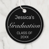 ミニマルモダンリストブラック卒業 フェイバータグ (正面)