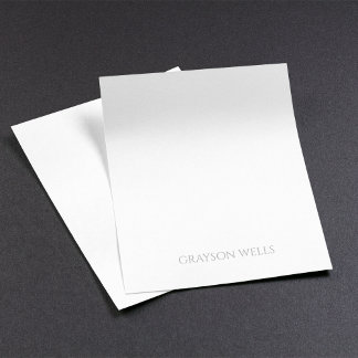 ミニマルモダンリストブラック&グレープロフェッショナル ノートパッド