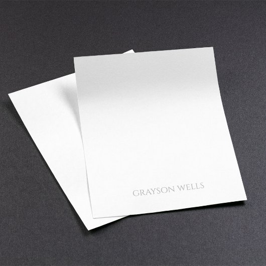 ミニマルモダンリストブラック&グレープロフェッショナル ノートパッド