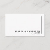 ミニマルモダンリストブラック&ホワイトプロフェッショナル 名刺 (正面)