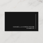 ミニマルモダンリストブラック&ホワイトプロフェッショナル 名刺 (正面)