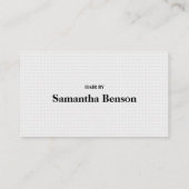 ミニマルモダンリストブラック&ホワイトロイヤリティカード 名刺 (裏面)