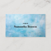 ミニマルモダンリストブラック&ホワイトロイヤリティカード 名刺 (裏面)