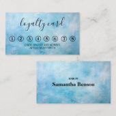 ミニマルモダンリストブラック&ホワイトロイヤリティカード 名刺 (正面/裏面)