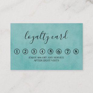 ミニマルモダンリストブラック&ホワイトロイヤリティカード 名刺