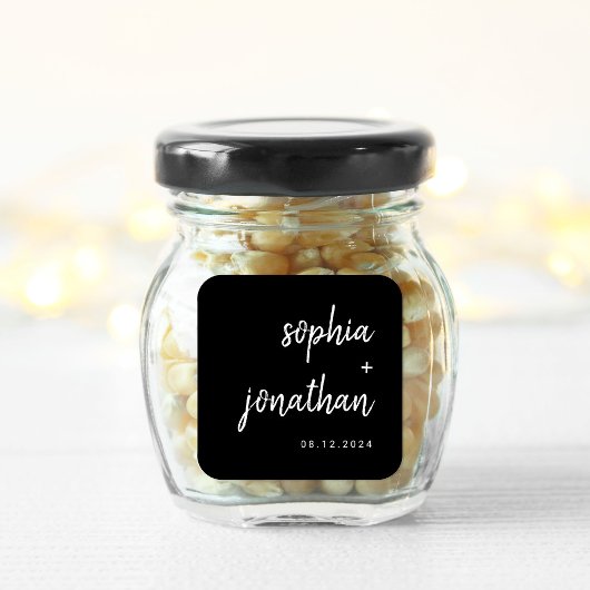 ミニマルモダンリストブラック | 結婚s スクエアシール